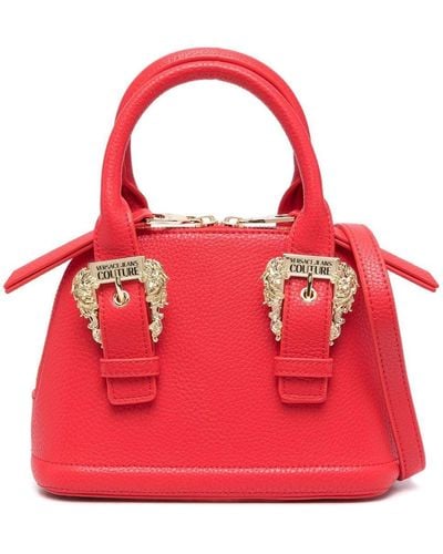 Versace Mini sac cabas en cuir artificiel - Rouge