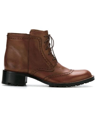 Sarah Chofakian Ankle Boots - Brown