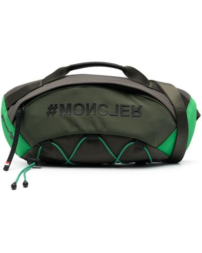 3 MONCLER GRENOBLE Raised-logo Belt Bag - Green