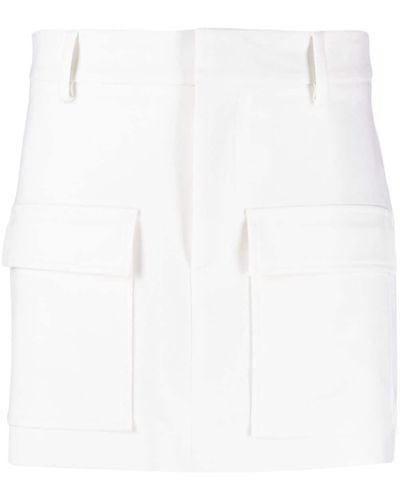 P.A.R.O.S.H. High-waist Pockets Miniskirt - White