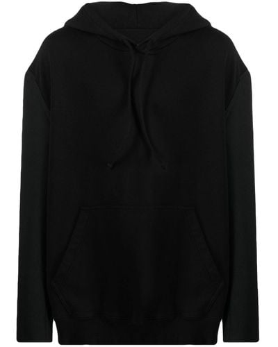 MM6 by Maison Martin Margiela Logo-patch Tailored Hoodie - Black