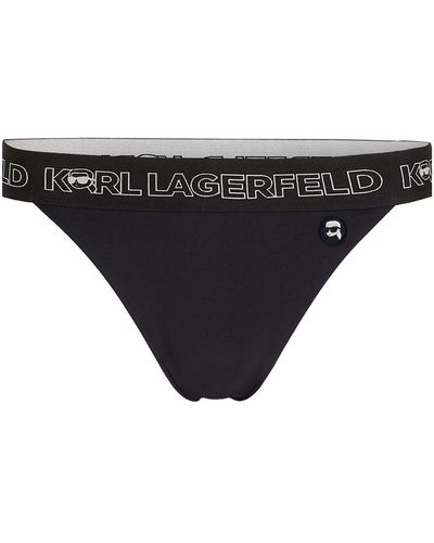 Karl Lagerfeld Ikonik ビキニボトム - ブラック