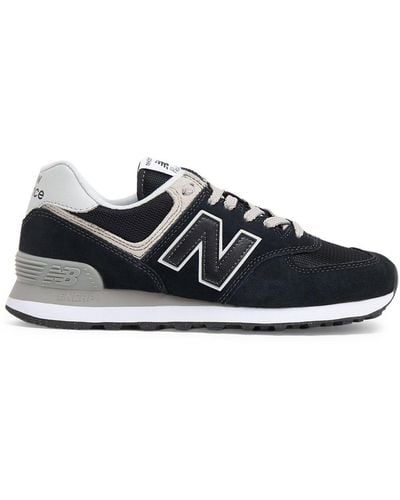 New Balance 574 Panelled Low-top Trainers - Black