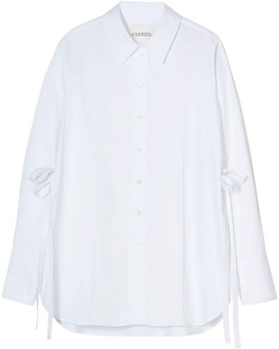 Closed Elongated Shirt - White