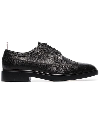 Thom Browne Richelieus noirs Classic Longwing