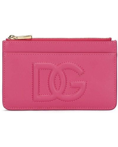 Dolce & Gabbana Logoed Card Holder - Pink