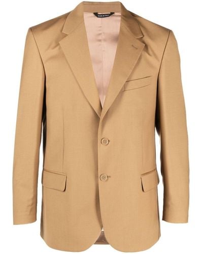 Paura Single-breasted Suit Jacket - Natural