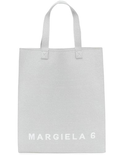 MM6 by Maison Martin Margiela Shopper Met Logoprint - Wit