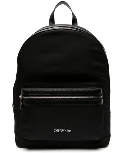 Off-White c/o Virgil Abloh Rucksack mit Logo-Stickerei - Schwarz