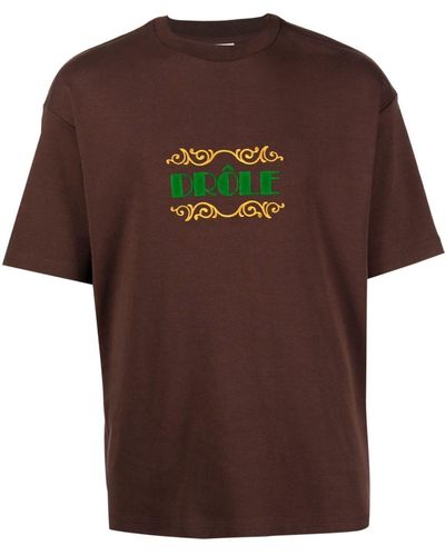 Drole de Monsieur Camiseta con estampado Drôle Express - Marrón