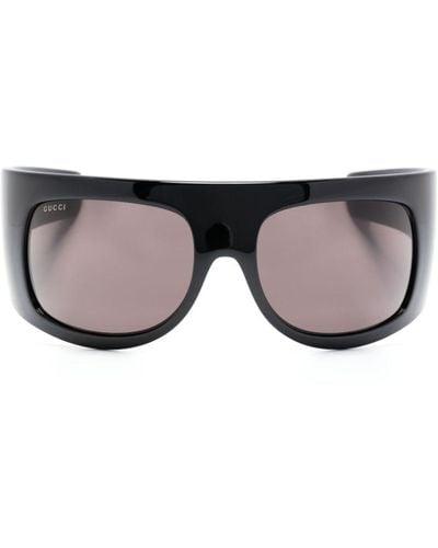 Gucci Mask-frame Sunglasses - Blue
