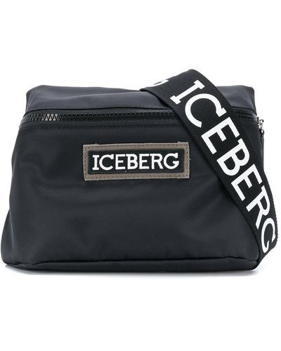 Iceberg Sac banane à patch logo - Noir