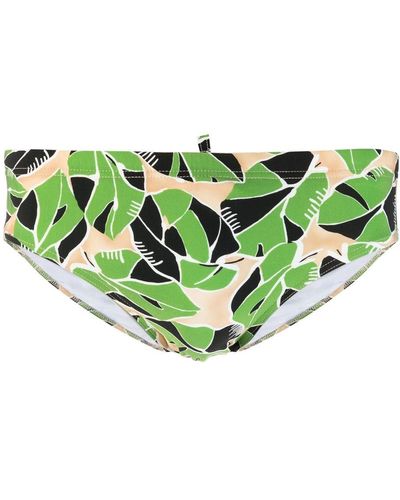 DSquared² All-over Graphic Print Swimming Trunks - Green