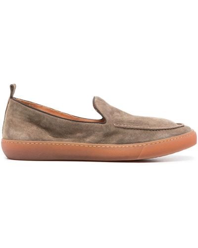 Alberto Fasciani Homer Suede Slip-on Trainers - Brown