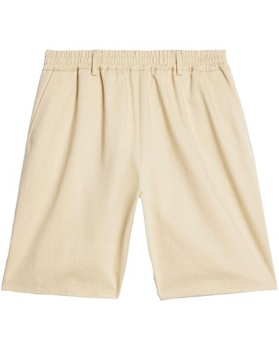 Ami Paris Klassische Chino-Shorts - Natur