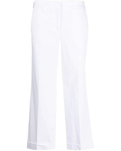 Jacob Cohen Wide-leg Cropped Trousers - White