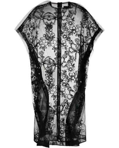 Simone Rocha Sequin-embellished T-shirt Dress - Black