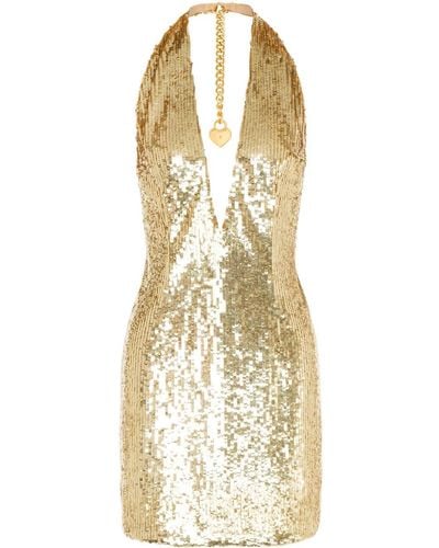 Moschino Mini-jurk Met Pailletten - Metallic