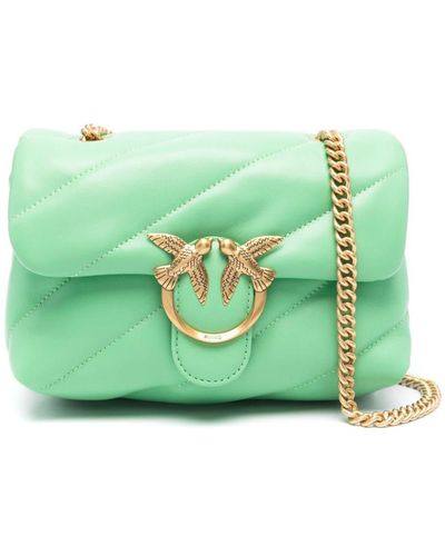 Pinko Mini Love Puff Cross Body Bag - Green
