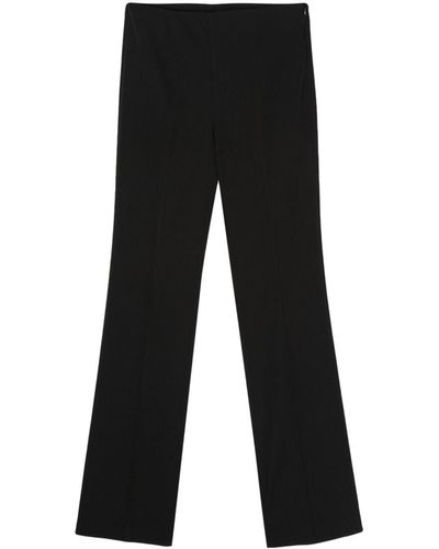 Seventy Exposed-seam Straight-leg Trousers - Black