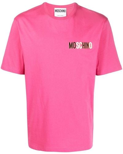 Moschino ロゴエンボス Tシャツ - ピンク