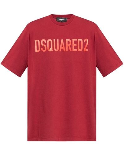 DSquared² Logo-print cotton T-shirt - Rot