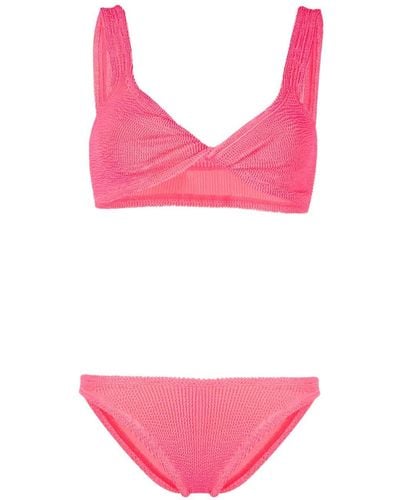 Hunza G Gekreukte Bikini - Roze