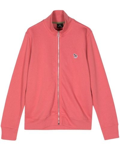 PS by Paul Smith Logo-embroidered Organic-cotton Jacket - Pink