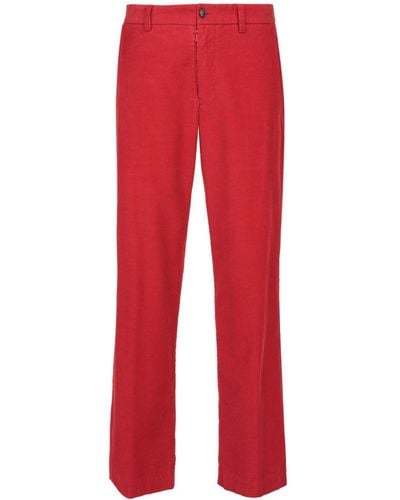 Maison Margiela Ribbed Trousers - Red