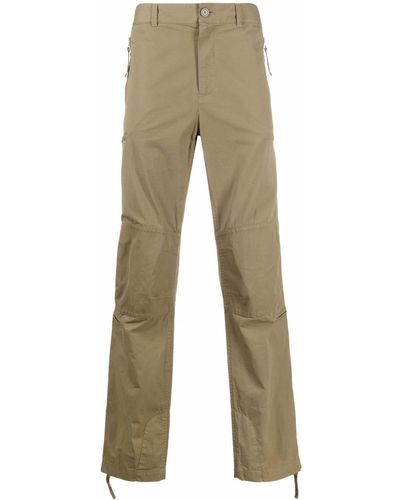 Helmut Lang Zip-pocket Straight-leg Trousers - Green