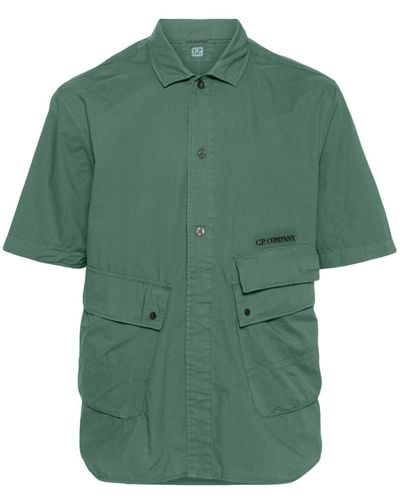 C.P. Company Popeline Pocket Shirt - Green