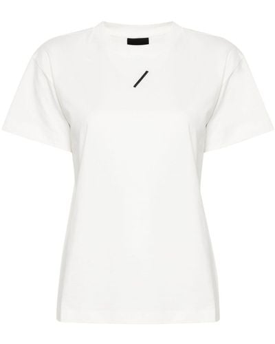 Thom Krom T-Shirt mit Logo-Stickerei - Weiß