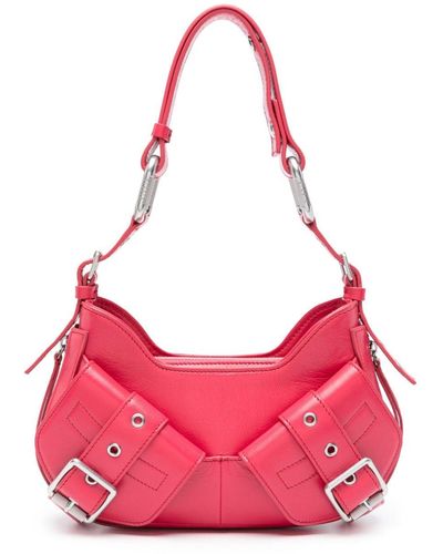 BIASIA Y2k Leather Shoulder Bag - Pink