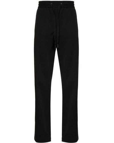 Dolce & Gabbana Pantalones joggers con costuras en relieve - Negro