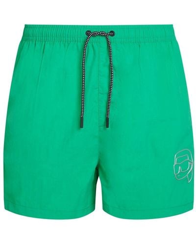 Karl Lagerfeld Ikonik Swim Shorts - Green