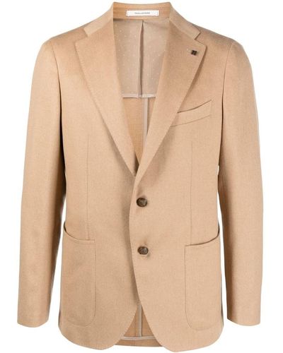 Tagliatore Blazer Met Gekerfde Revers - Naturel