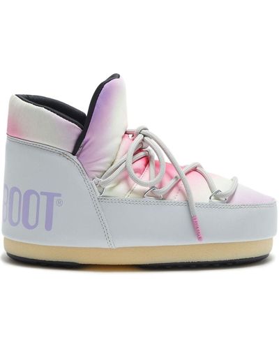 Moon Boot Icon Court Shoes Tie-dye Boots - Grey