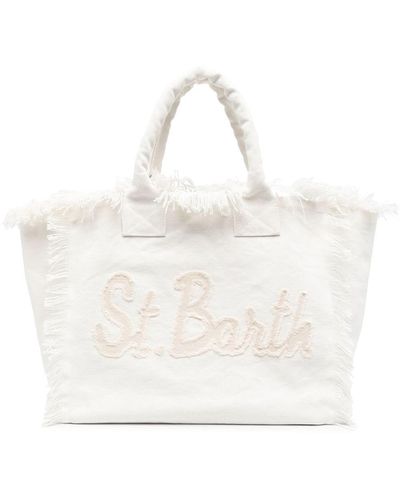 Mc2 Saint Barth Logo-patch Tote Bag - White