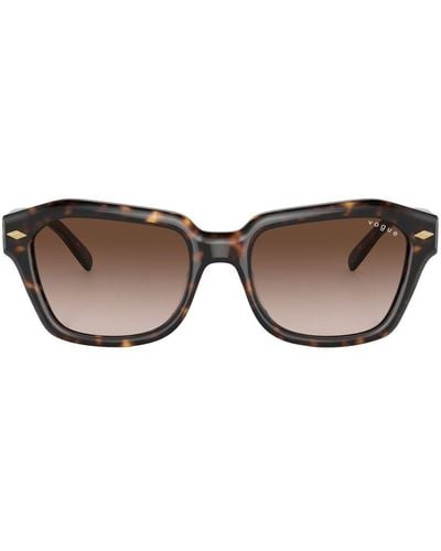 Vogue Eyewear Angular Cat-eye Sunglasses - Brown