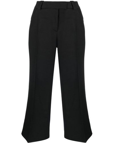 Khaite Melie Cropped Tailored Trousers - Black