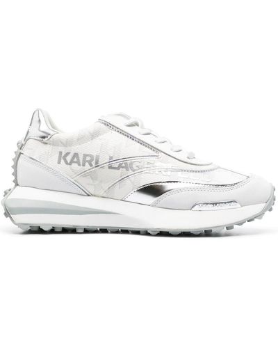 Karl Lagerfeld レザースニーカー - ホワイト
