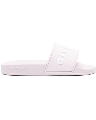 Givenchy Sandalias con logo en relieve - Rosa