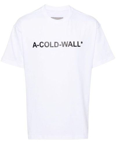A_COLD_WALL* Camiseta Essential con logo estampado - Blanco