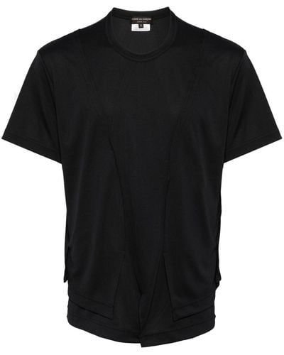 Comme des Garçons Crew-neck Asymmetric T-shirt - Black