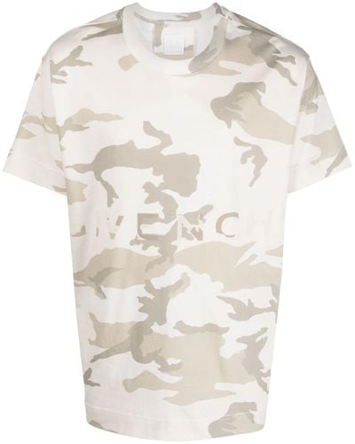 Givenchy Camouflage-print Cotton T-shirt - White