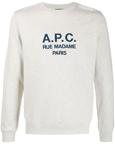 A.P.C. Sweatshirt mit Logo-Stickerei - Mehrfarbig