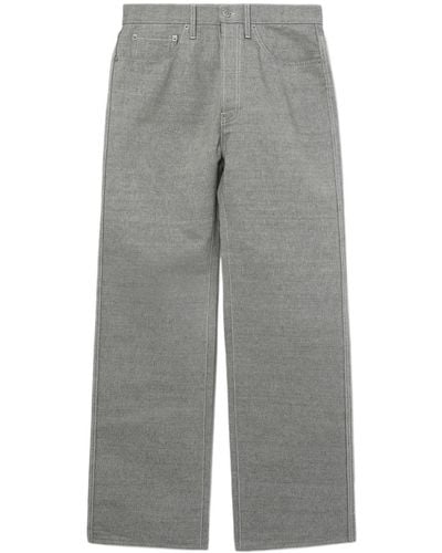 Maison Margiela Adjustable-strap Wide-leg Jeans - Gray