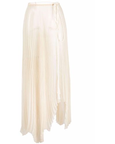 Nanushka Wrap-style Asymmetric Pleated Skirt - Multicolour
