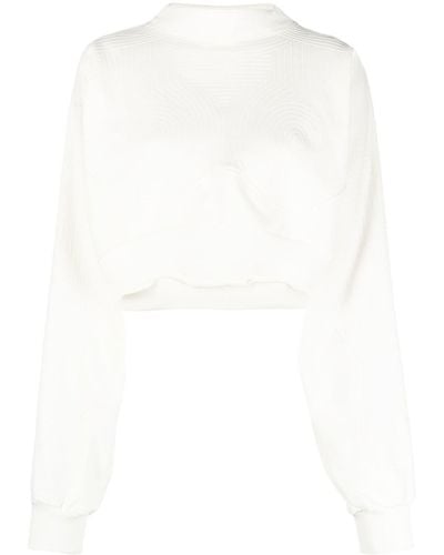 Off-White c/o Virgil Abloh Cropped Sweater - Wit