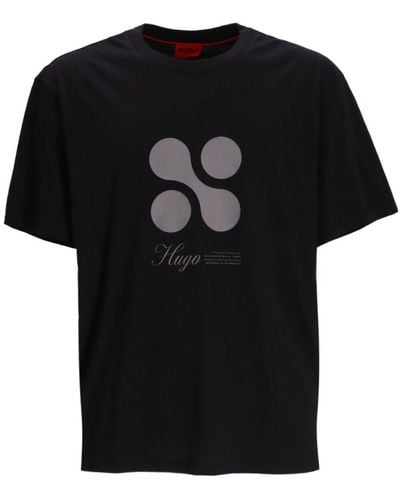 HUGO Dooling Cotton T-shirt - Black